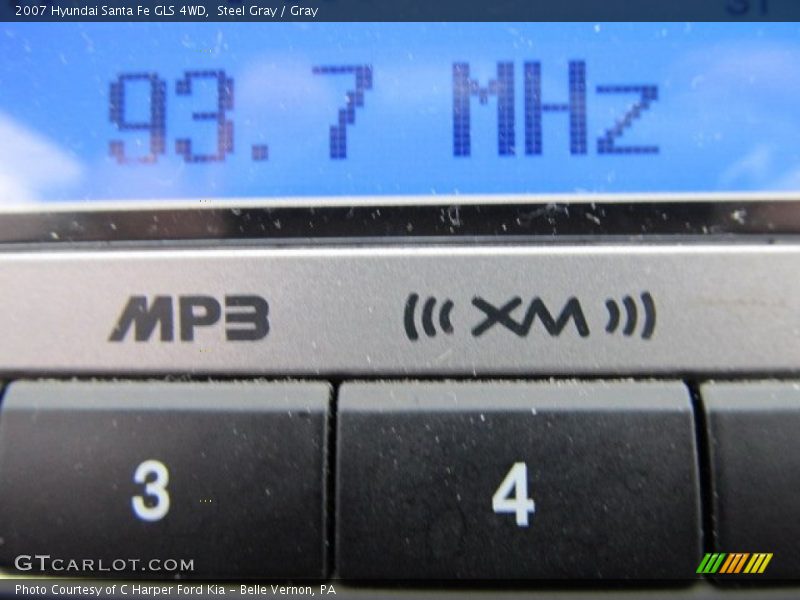 Steel Gray / Gray 2007 Hyundai Santa Fe GLS 4WD