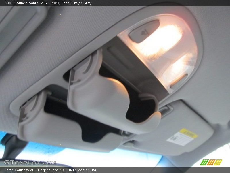 Steel Gray / Gray 2007 Hyundai Santa Fe GLS 4WD