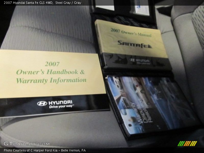 Steel Gray / Gray 2007 Hyundai Santa Fe GLS 4WD