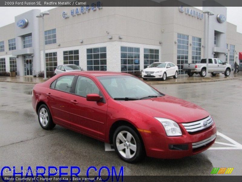 Redfire Metallic / Camel 2009 Ford Fusion SE