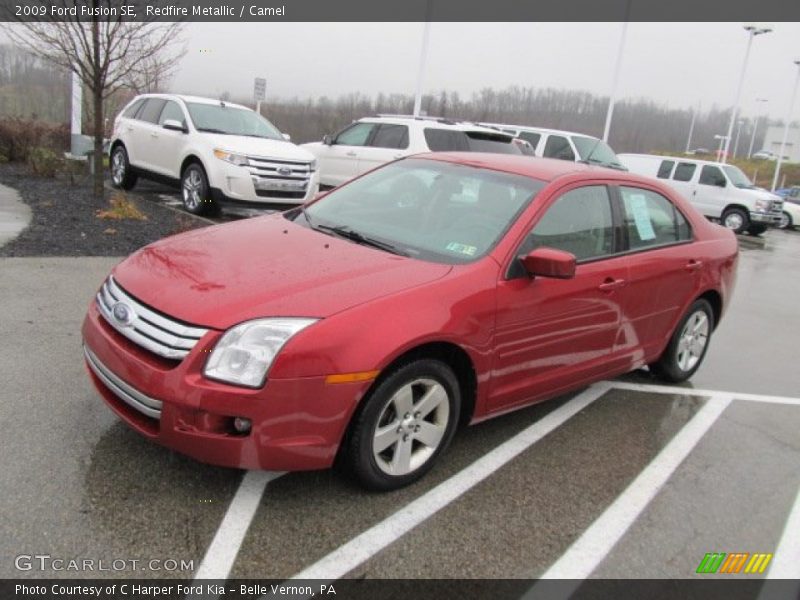 Redfire Metallic / Camel 2009 Ford Fusion SE