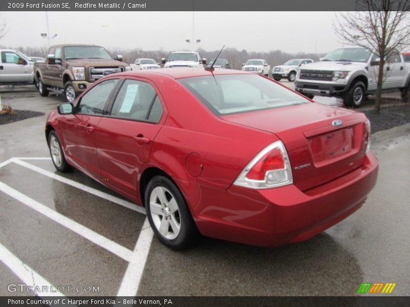 Redfire Metallic / Camel 2009 Ford Fusion SE