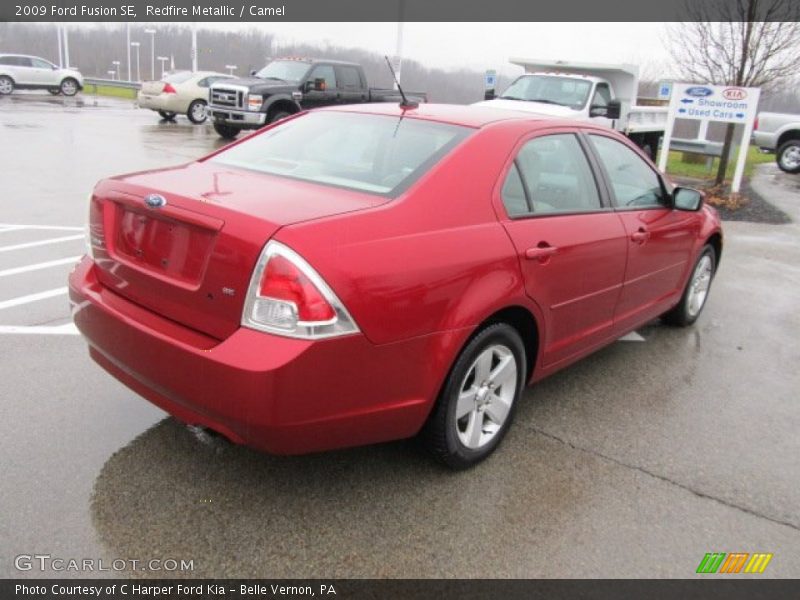 Redfire Metallic / Camel 2009 Ford Fusion SE
