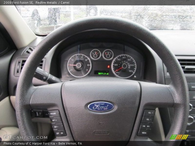 Redfire Metallic / Camel 2009 Ford Fusion SE
