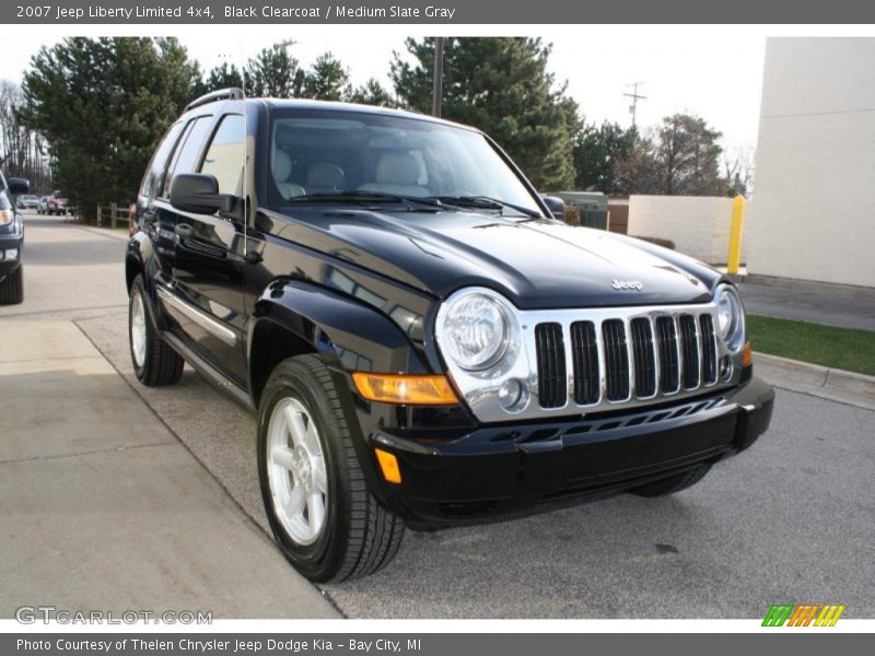 Black Clearcoat / Medium Slate Gray 2007 Jeep Liberty Limited 4x4