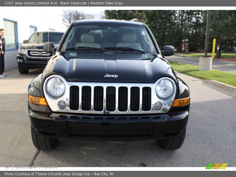 Black Clearcoat / Medium Slate Gray 2007 Jeep Liberty Limited 4x4