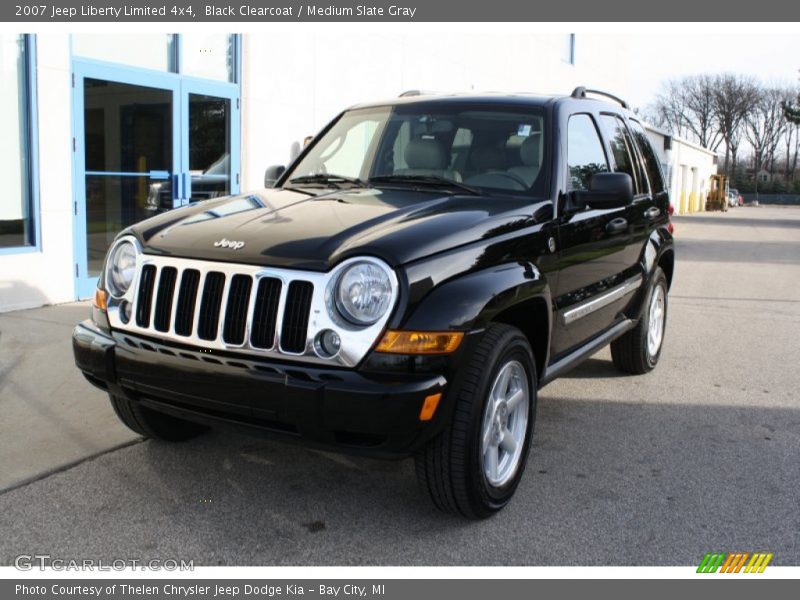 Black Clearcoat / Medium Slate Gray 2007 Jeep Liberty Limited 4x4