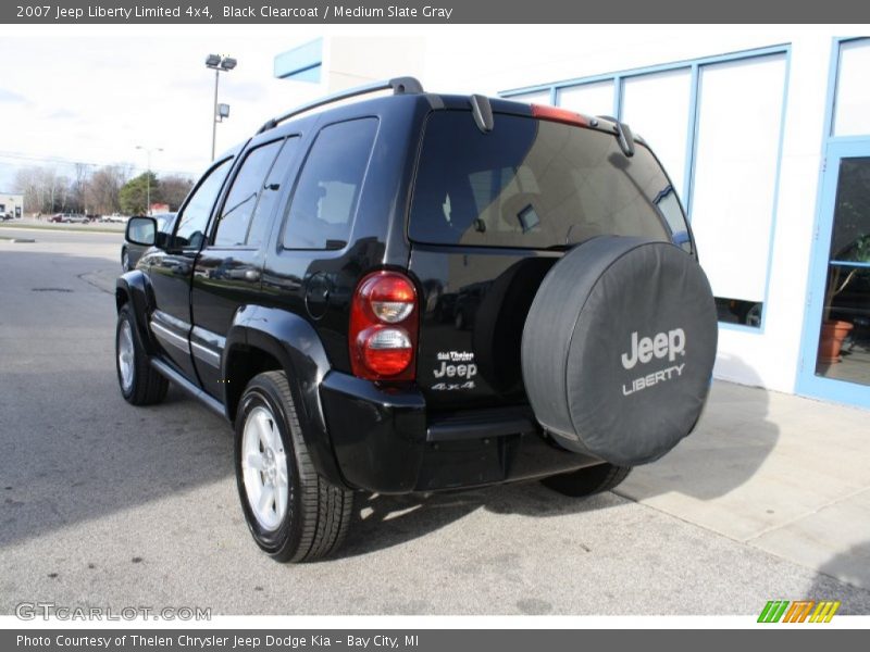 Black Clearcoat / Medium Slate Gray 2007 Jeep Liberty Limited 4x4