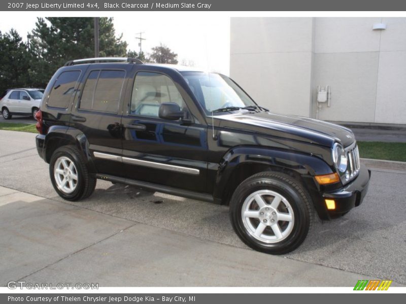 Black Clearcoat / Medium Slate Gray 2007 Jeep Liberty Limited 4x4