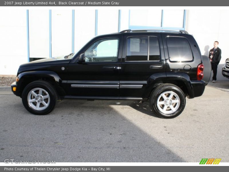 Black Clearcoat / Medium Slate Gray 2007 Jeep Liberty Limited 4x4