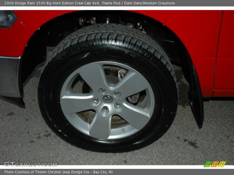 Flame Red / Dark Slate/Medium Graystone 2009 Dodge Ram 1500 Big Horn Edition Crew Cab 4x4