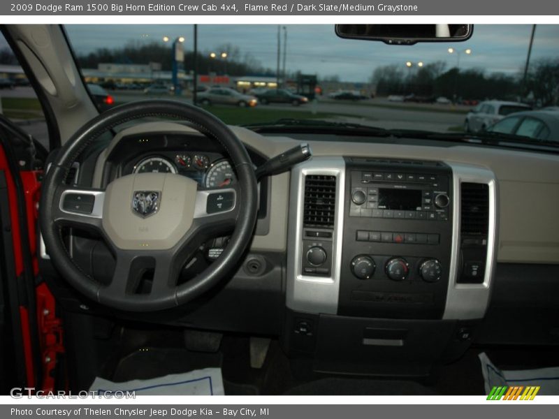 Flame Red / Dark Slate/Medium Graystone 2009 Dodge Ram 1500 Big Horn Edition Crew Cab 4x4