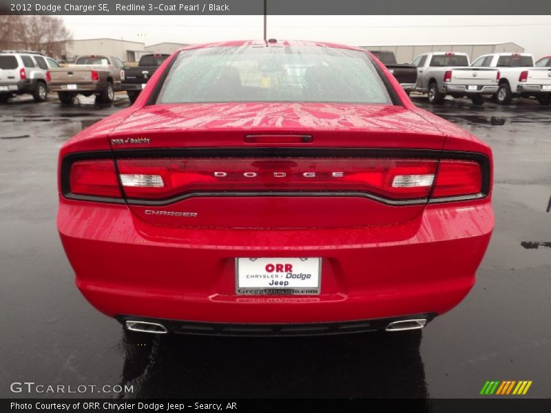 Redline 3-Coat Pearl / Black 2012 Dodge Charger SE