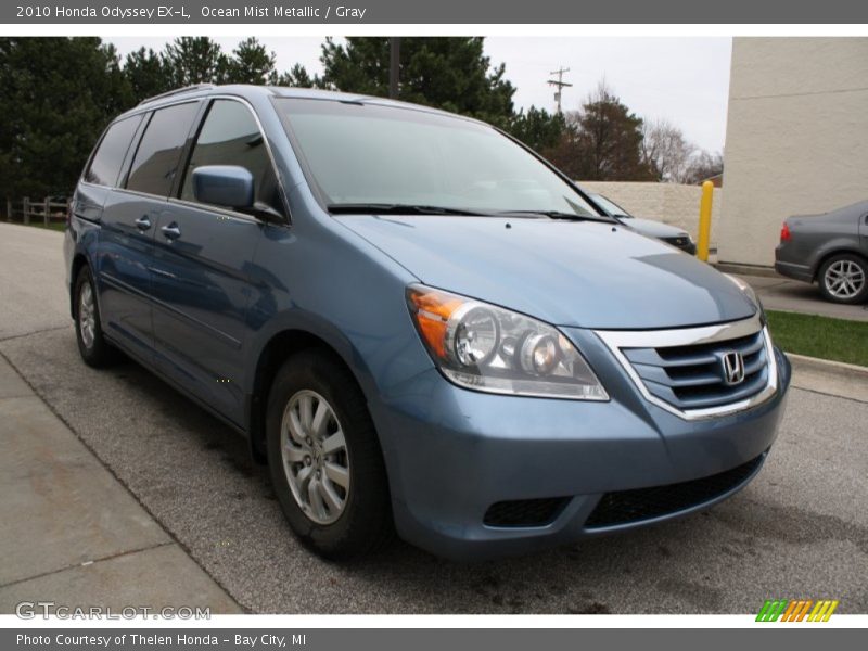 Ocean Mist Metallic / Gray 2010 Honda Odyssey EX-L
