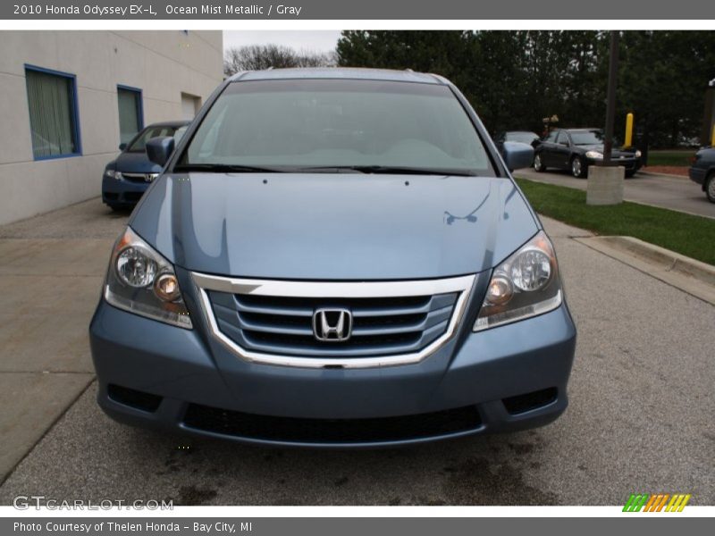 Ocean Mist Metallic / Gray 2010 Honda Odyssey EX-L