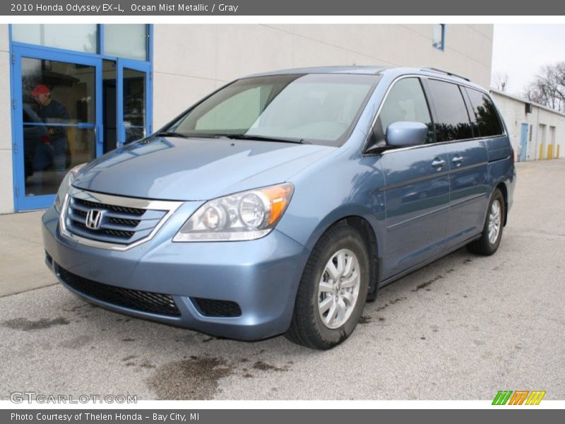 Ocean Mist Metallic / Gray 2010 Honda Odyssey EX-L