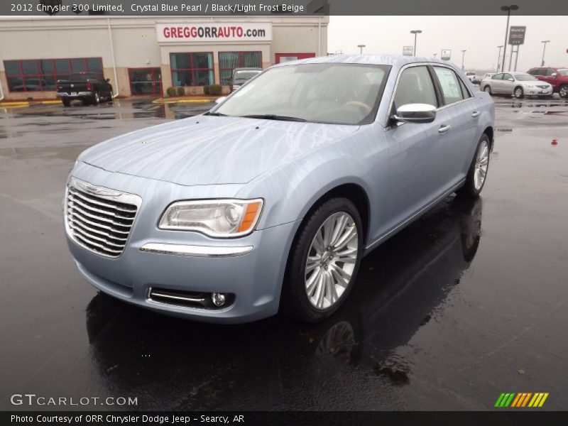Crystal Blue Pearl / Black/Light Frost Beige 2012 Chrysler 300 Limited