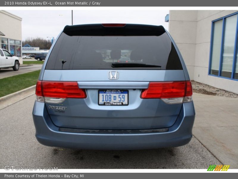 Ocean Mist Metallic / Gray 2010 Honda Odyssey EX-L