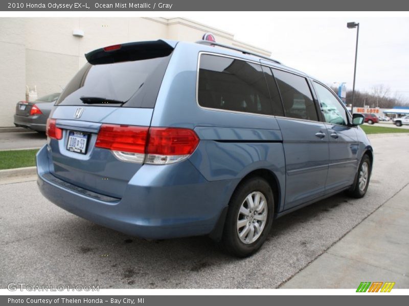Ocean Mist Metallic / Gray 2010 Honda Odyssey EX-L