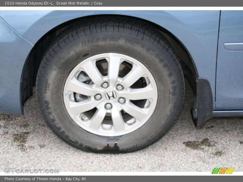 Ocean Mist Metallic / Gray 2010 Honda Odyssey EX-L