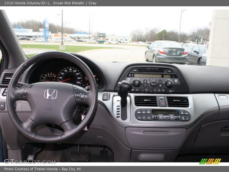 Ocean Mist Metallic / Gray 2010 Honda Odyssey EX-L