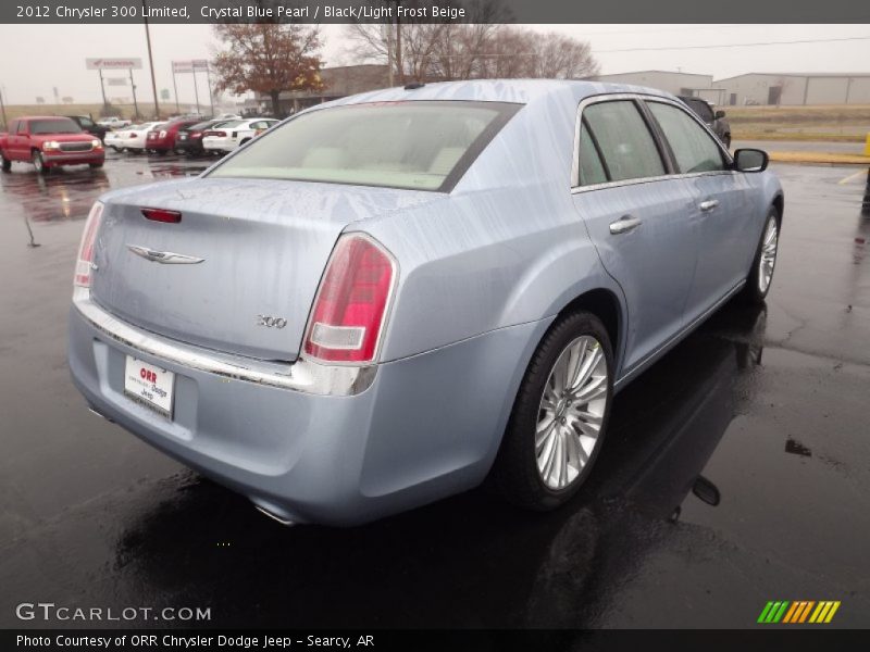 Crystal Blue Pearl / Black/Light Frost Beige 2012 Chrysler 300 Limited