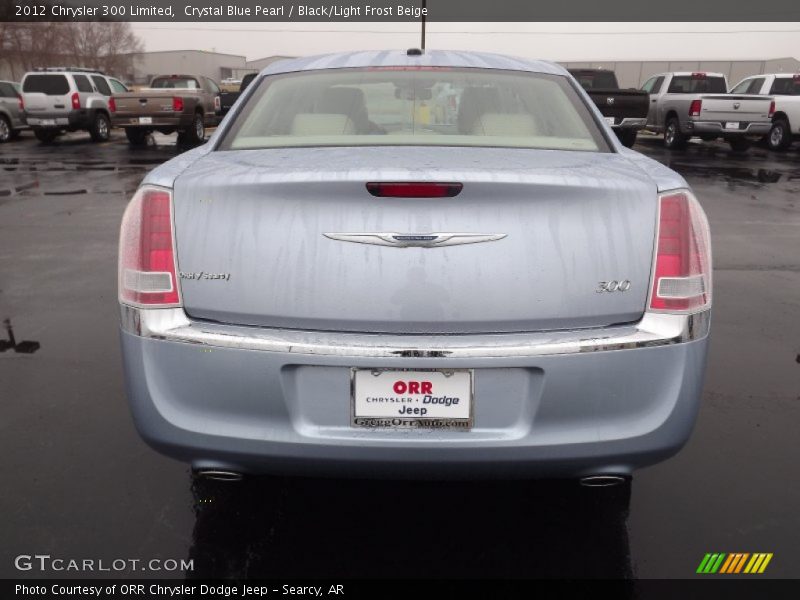 Crystal Blue Pearl / Black/Light Frost Beige 2012 Chrysler 300 Limited