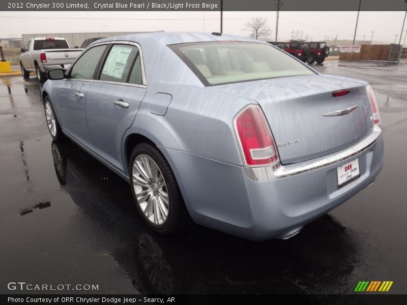 Crystal Blue Pearl / Black/Light Frost Beige 2012 Chrysler 300 Limited