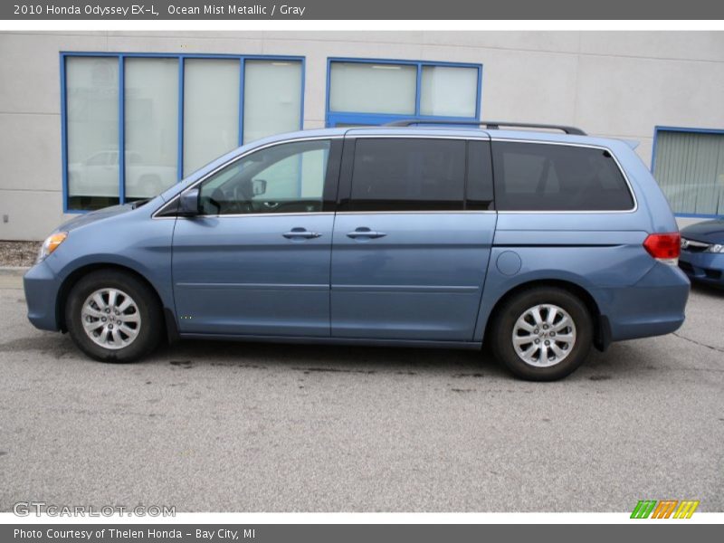 Ocean Mist Metallic / Gray 2010 Honda Odyssey EX-L