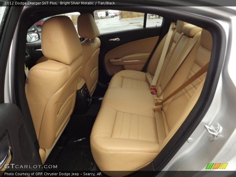 Bright Silver Metallic / Tan/Black 2012 Dodge Charger SXT Plus