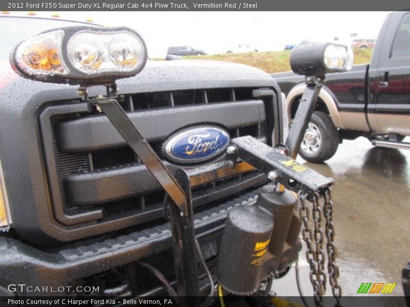 Vermillion Red / Steel 2012 Ford F350 Super Duty XL Regular Cab 4x4 Plow Truck