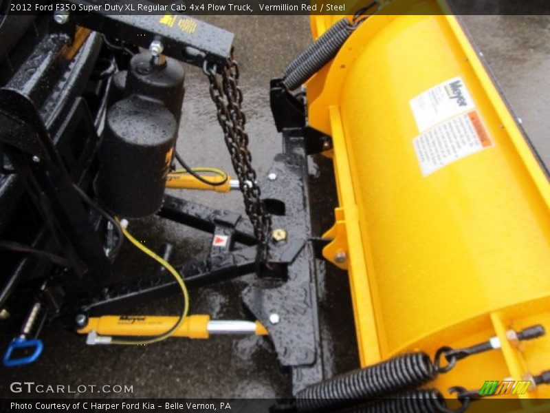 Vermillion Red / Steel 2012 Ford F350 Super Duty XL Regular Cab 4x4 Plow Truck