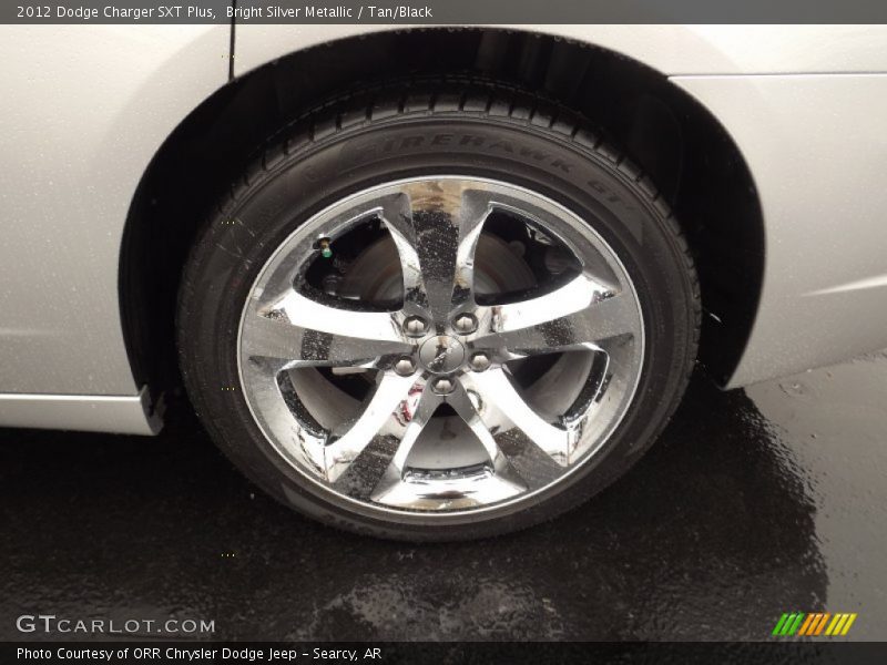 Bright Silver Metallic / Tan/Black 2012 Dodge Charger SXT Plus
