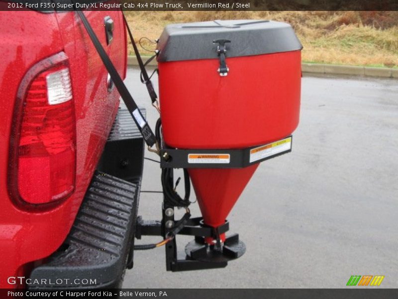 Vermillion Red / Steel 2012 Ford F350 Super Duty XL Regular Cab 4x4 Plow Truck