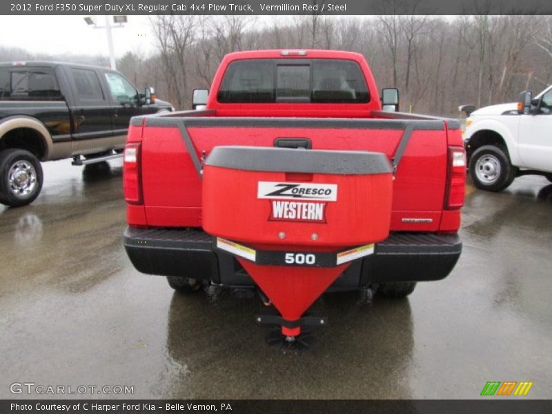 Vermillion Red / Steel 2012 Ford F350 Super Duty XL Regular Cab 4x4 Plow Truck