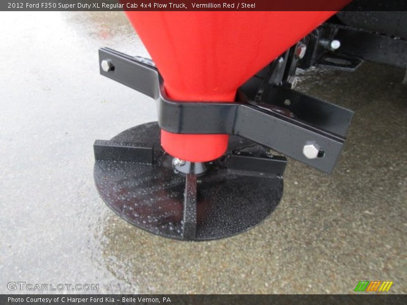 Vermillion Red / Steel 2012 Ford F350 Super Duty XL Regular Cab 4x4 Plow Truck