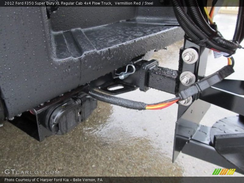 Vermillion Red / Steel 2012 Ford F350 Super Duty XL Regular Cab 4x4 Plow Truck