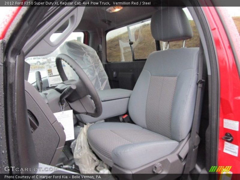 Vermillion Red / Steel 2012 Ford F350 Super Duty XL Regular Cab 4x4 Plow Truck