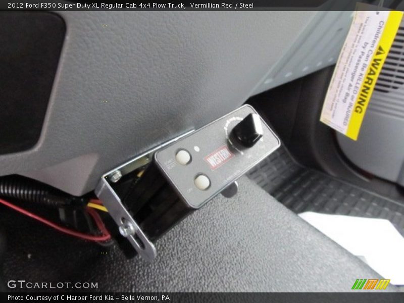 Vermillion Red / Steel 2012 Ford F350 Super Duty XL Regular Cab 4x4 Plow Truck