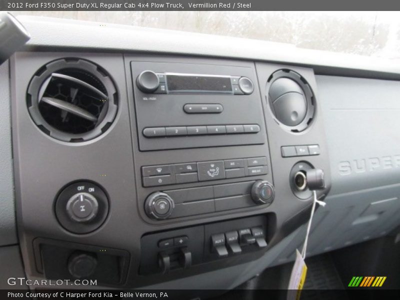 Vermillion Red / Steel 2012 Ford F350 Super Duty XL Regular Cab 4x4 Plow Truck