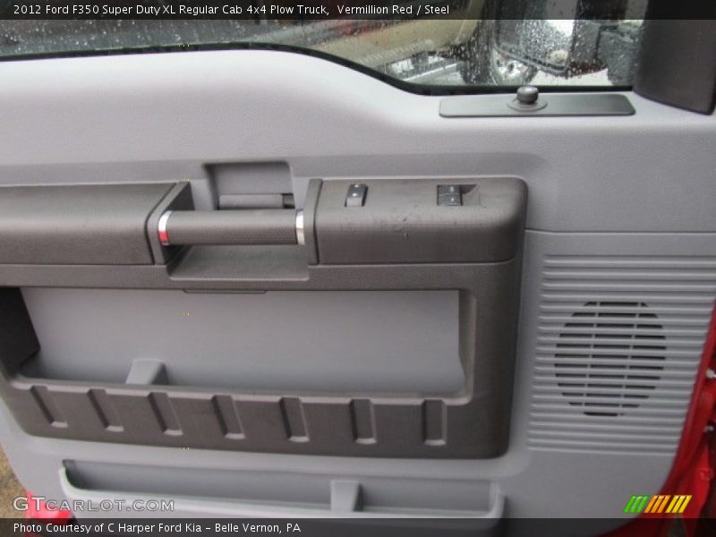 Vermillion Red / Steel 2012 Ford F350 Super Duty XL Regular Cab 4x4 Plow Truck