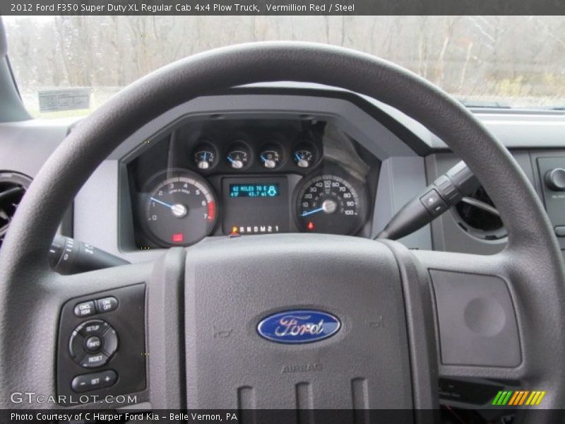 Vermillion Red / Steel 2012 Ford F350 Super Duty XL Regular Cab 4x4 Plow Truck