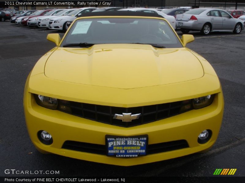 Rally Yellow / Gray 2011 Chevrolet Camaro LT Convertible