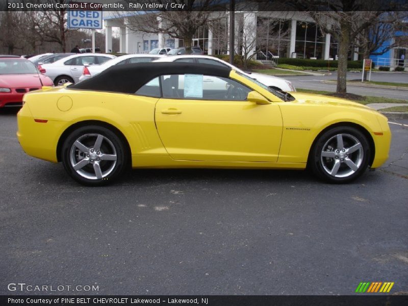 Rally Yellow / Gray 2011 Chevrolet Camaro LT Convertible