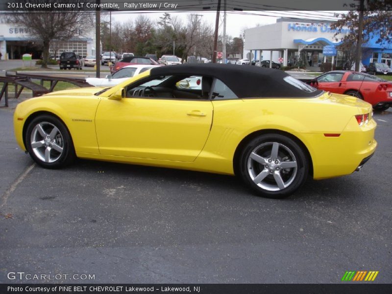 Rally Yellow / Gray 2011 Chevrolet Camaro LT Convertible