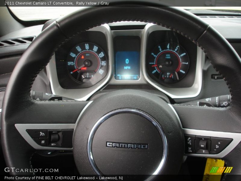 Rally Yellow / Gray 2011 Chevrolet Camaro LT Convertible