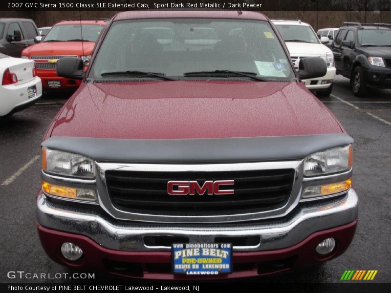 Sport Dark Red Metallic / Dark Pewter 2007 GMC Sierra 1500 Classic SLE Extended Cab