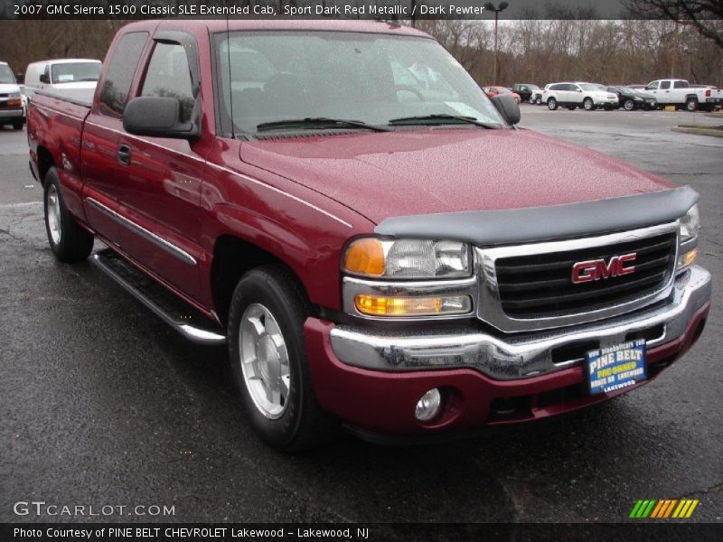 Sport Dark Red Metallic / Dark Pewter 2007 GMC Sierra 1500 Classic SLE Extended Cab