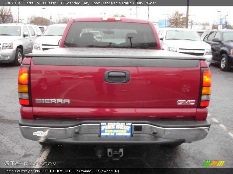 Sport Dark Red Metallic / Dark Pewter 2007 GMC Sierra 1500 Classic SLE Extended Cab