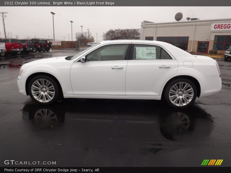 Bright White / Black/Light Frost Beige 2012 Chrysler 300 Limited
